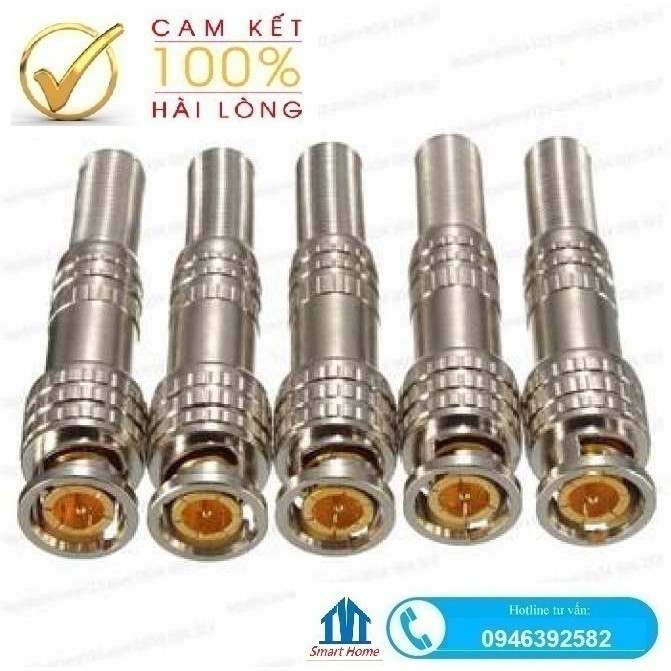 Giắc BNC lò xo chống nhiễu chuyên dụng cho Camera