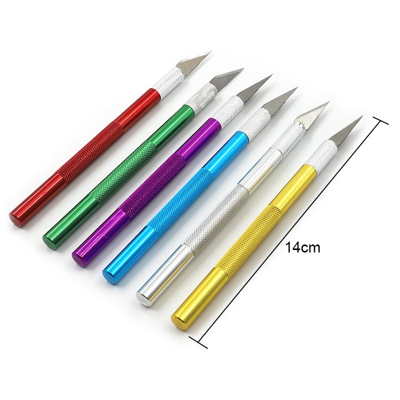 Dao Cắt Giấy Bằng Kim Loại Có Thể Thay Thế Màu Sắc