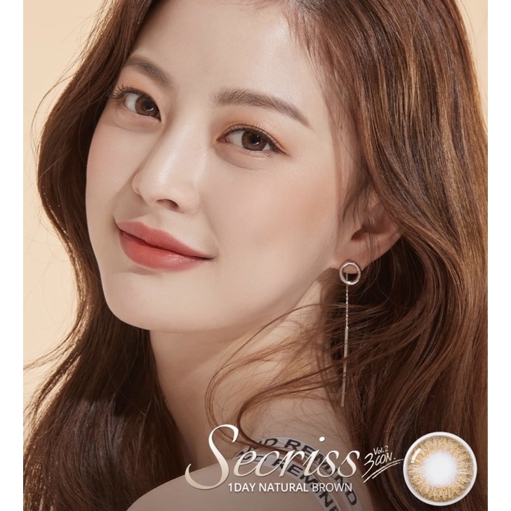 Kính áp tròng 1 ngày SECRISS NATURAL BROWN của Olens (Hsd 1 ngày)