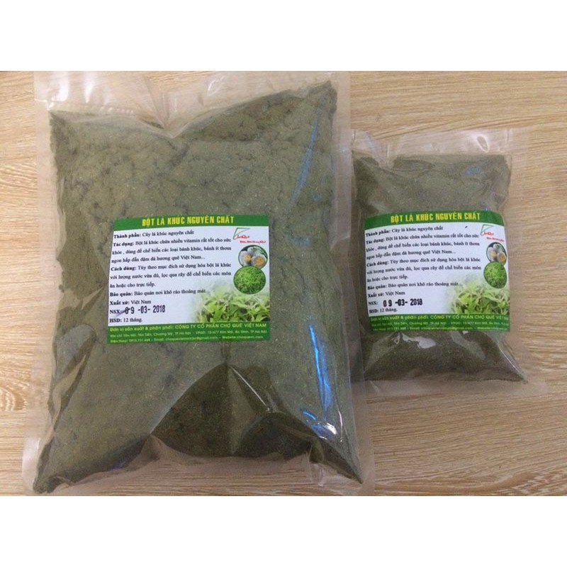 [Combo 3 gói] bột lá khúc/rau khúc 100g Nguyên Chất 100% từ lá khúc, rau khúc tươi chuyên làm Xôi Bánh Khúc Chuẩn Vị