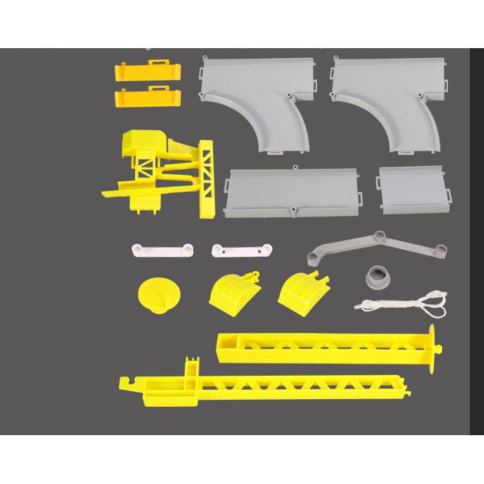 Bộ mô hình hệ thống công trường gara máy xúc siêu đẹp