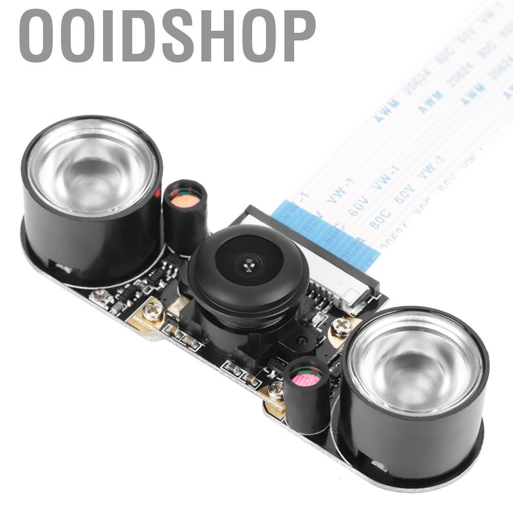 Ooidshop 5 Million Pixels Night Vision 130° Viewing Angle Camera Module Board For Raspberry Pi B 3/2