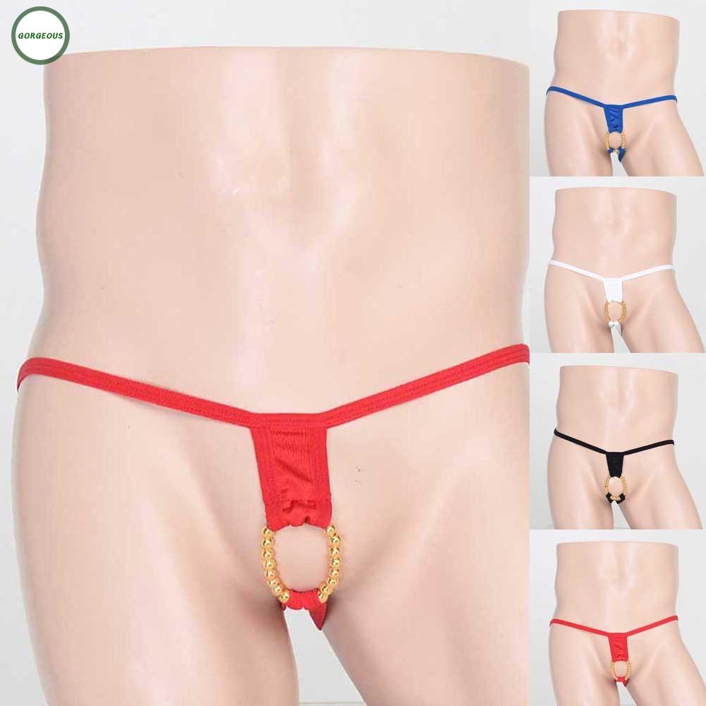 Men Sexy Low Rise Briefs Thong G-String T-Back High Stretch Lingerie Underwear