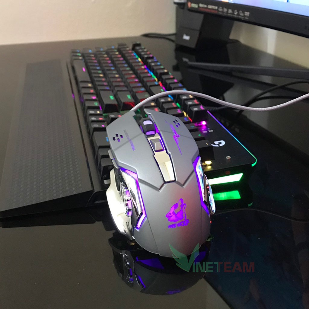 Chuột Game thủ GearLord G502 có đèn LED đổi màu cực đẹp DC2220