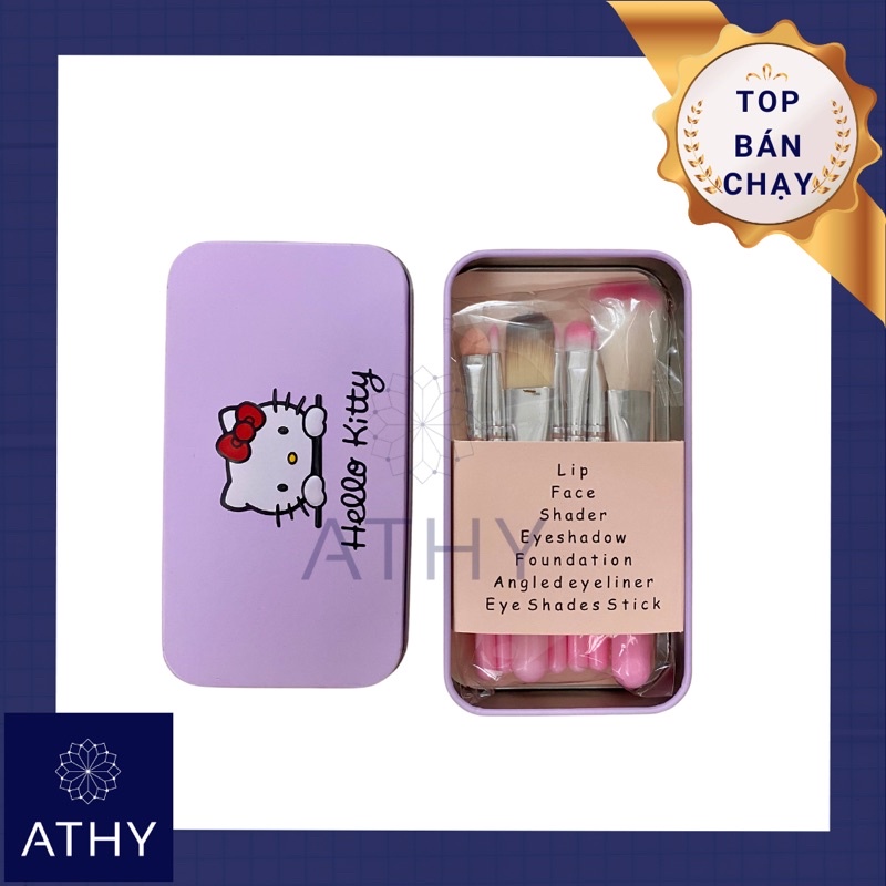 BỘ CỌ TRANG ĐIỂM 7 MÓN, Dụng cụ trang điểm giá rẻ, Đồ nghề makeup, Combo make up, Make-up tools, Cọ phấn mặt, Cọ phấn má