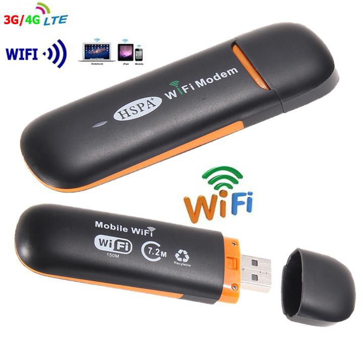 USB DCOM Phát WiFi 3G/4G HSPA Tốc Độ Cao - Hỗ Trợ 10 Kết Nối Dùng Sóng Khỏe Cắm Trực Tiếp Không Bị Nóng