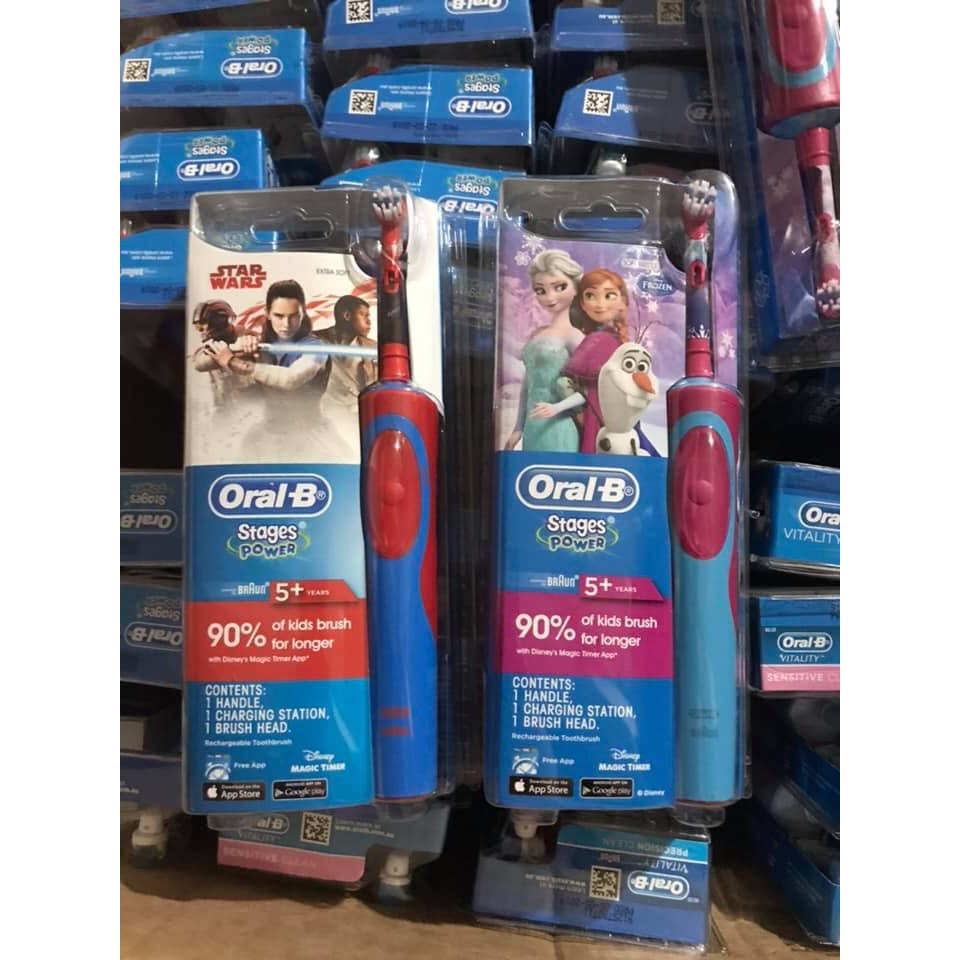 Bàn chải đánh răng điện OralB cho bé và người lớn