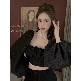 ÁO TIỂU THƯ TAY PHỒNG CỘT NƠ M5