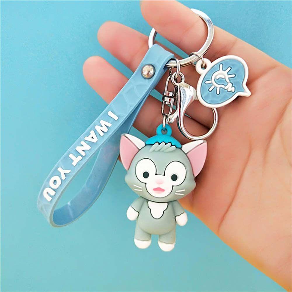 Móc Khóa Silicon Hình Sóc Hoạt Hình Đáng Yêu