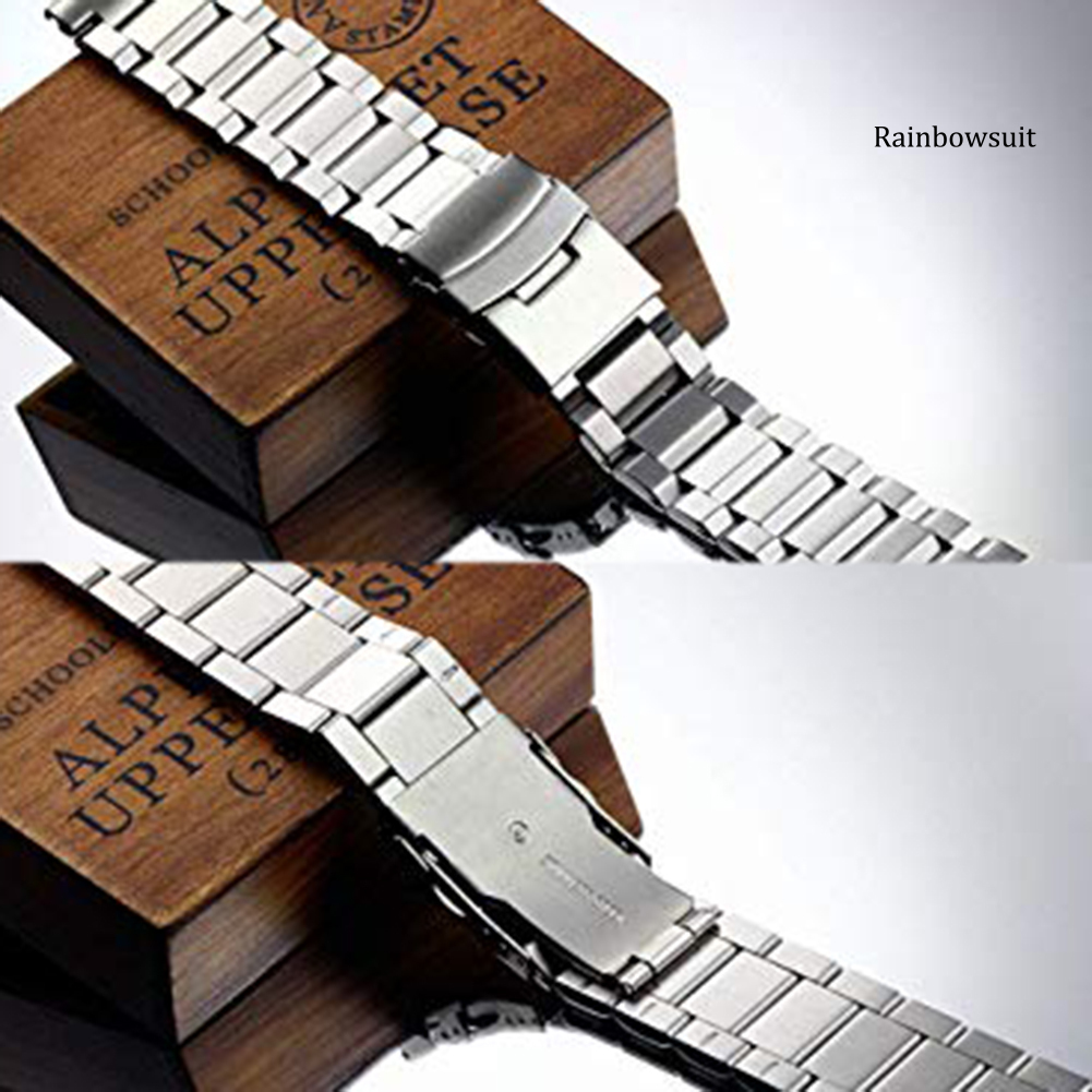 Dây Đồng Hồ Bằng Thép Không Gỉ 18 / 20 / 22 / 24mm