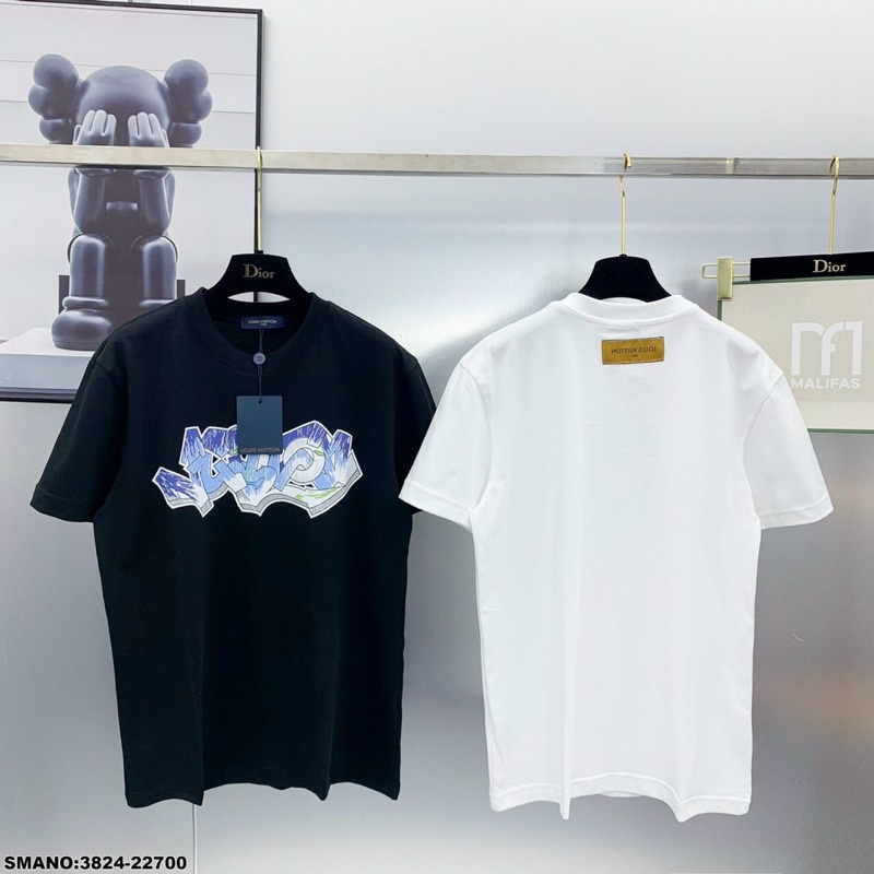 Áo Phông Nam Lv In Nhiệt Siêu Đẹp - Áo Thun Nam LV Cao Cấp