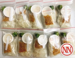 Bánh tráng chấm tỏi tắc ( bánh tráng phơi sương , dẻo)