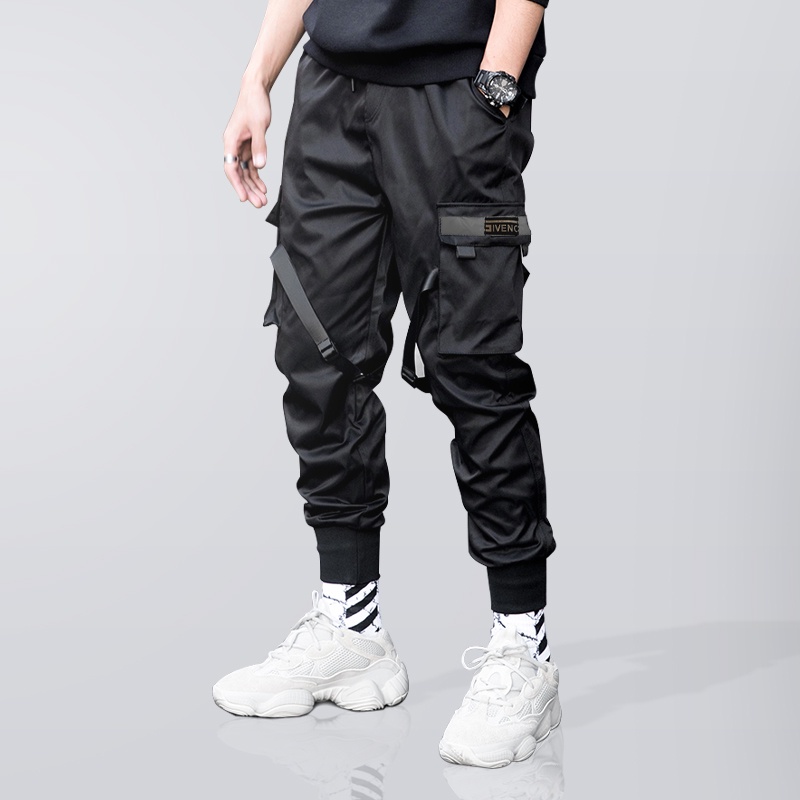 Quần thể thao nam kaki mã TT42 Quần jogger nam Black túi hộp bó ống Hàn Quốc chất vải đẹp ống dài thu đông