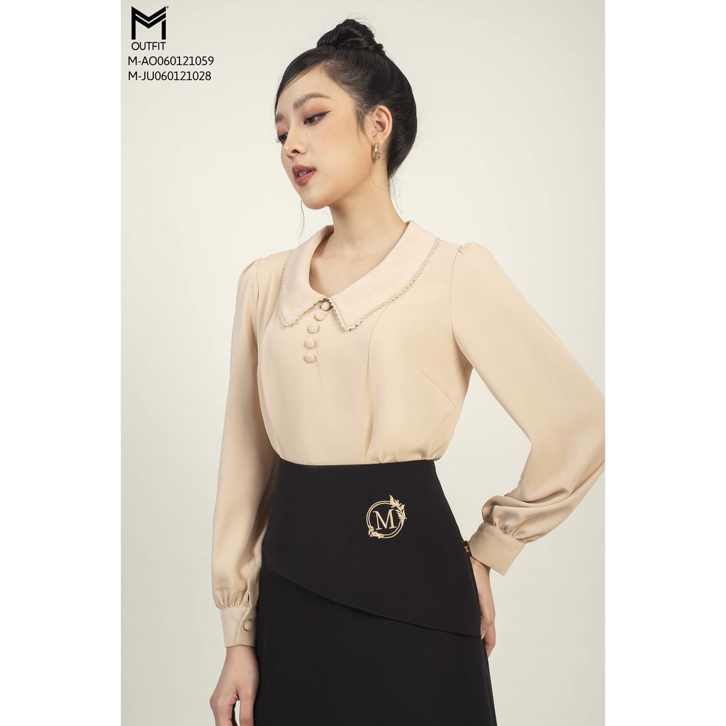 Áo sơ mi cổ lá sen MMOutfit M-AO060121059
