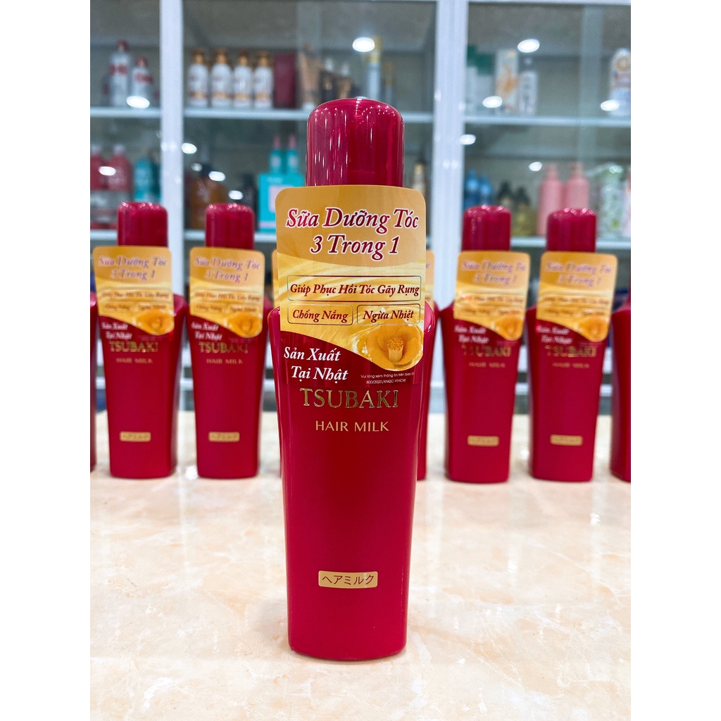 Sữa Dưỡng Tóc Chống Nắng Phục Hồi Hư Tổn Tsubaki Hair Milk Nhật Bản 100ml
