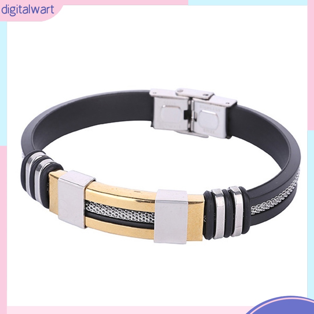 Vòng tay nam phối thép không gỉ cá tính thời trang