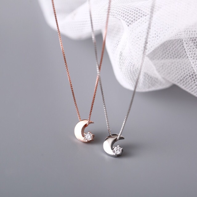 [BẠC THIẾT KẾ] VÒNG CỔ STAR ON THE MOON