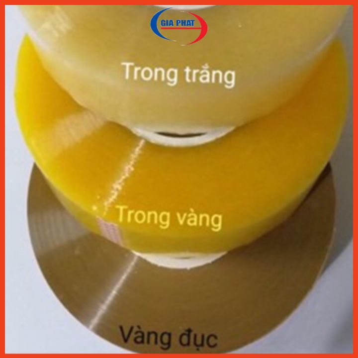 Băng dính 2 mặt giấy - Băng keo trong đóng hàng cuộn 1kg/lõi nhựa 2,4 mm