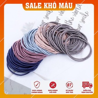 Sét 10 dây chun cột tóc mix màu cho bé