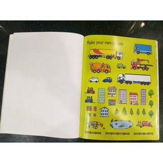 Bộ nhập - Usborne sticker book - Trucks