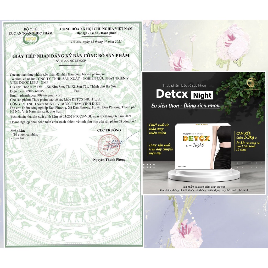 Detcx night giảm mỡ bụng chuyên sâu