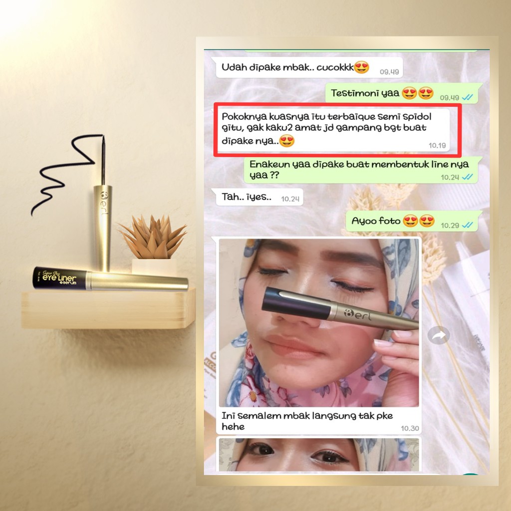 (hàng Mới Về) Set Bút Kẻ Mắt + Serum Dưỡng Da Mắt Cao Cấp | BigBuy360 - bigbuy360.vn