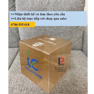 Thùng phiếu mica / Hộp đựng sản phẩm kích thước 20x20x20cm