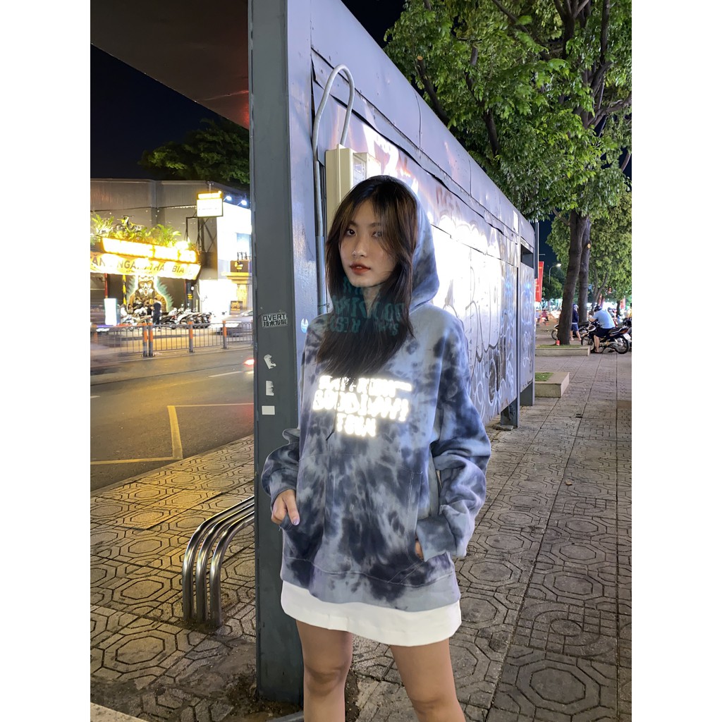 Áo Khoác Nỉ Nam Nữ - Áo Hoodie Lót Nỉ Bông YAYSHOP Dáng Rộng Unisex Hàn Quốc GOOD DAY loang màu | BigBuy360 - bigbuy360.vn