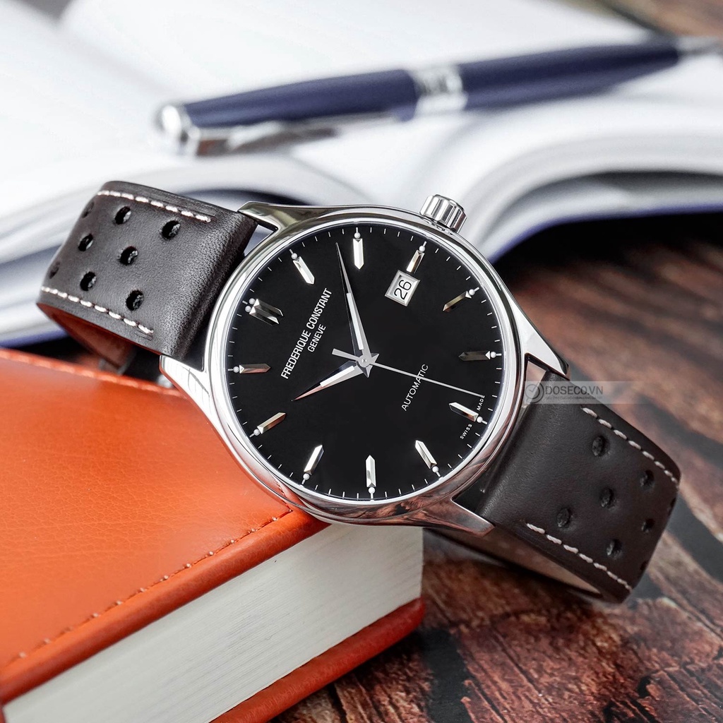 Đồng Hồ Nam Chính Hãng Cơ Automatic Frederique Constant FC-303B5B6-BF Kính Sapphire, Dây Da Cao Cấp Sang Trọng FC15