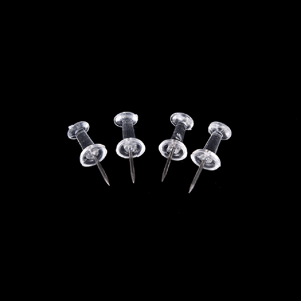 Set 40 đinh ghim độ trong suốt cao cố định bản đồ/tấm bảng ghi chú trang trí