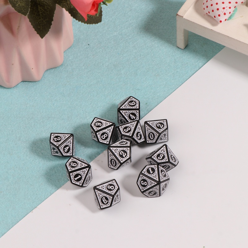 Bộ 10 Xí Ngầu Đa Diện TRPG DND Trò Chơi D10