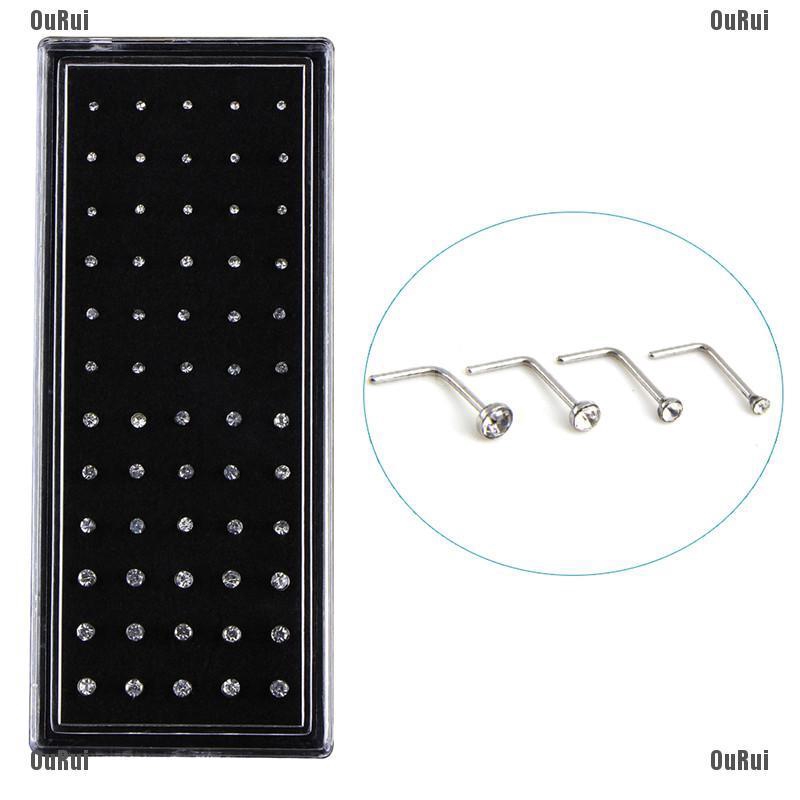 Bộ 69 Khuyên Mũi Đính Đá Thời Trang