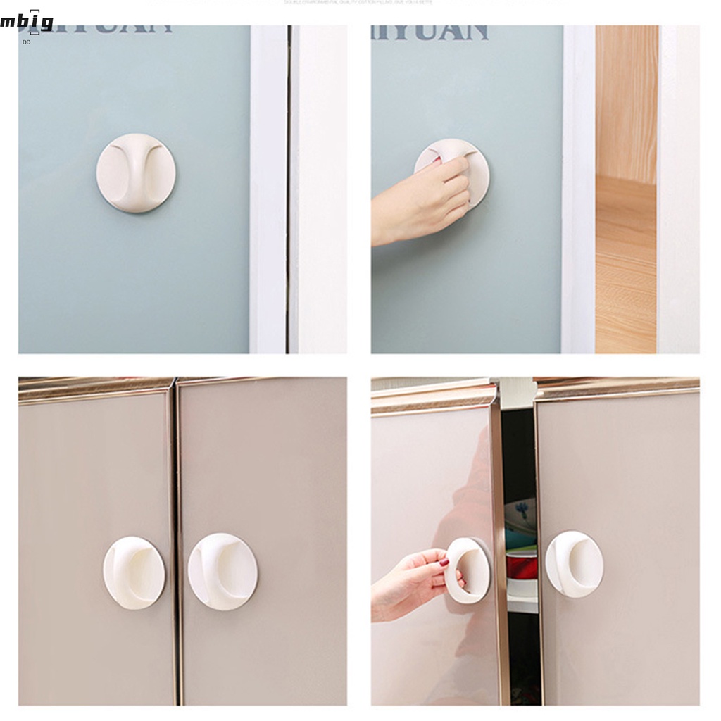 Tay Cầm Nhựa Tự Dính Không Đục Lỗ Không Để Lại Dấu Vết Tiện Dụng Cho Nhà Bếp / Cửa Sổ