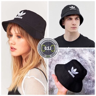[Unisex] Hàng xuất full tag code - nón bucket ADIDAS TREFOIL đen