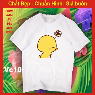 áo thun vịt tik tok 10, biểu cảm,phông bao đổi trả vịt con tiktok