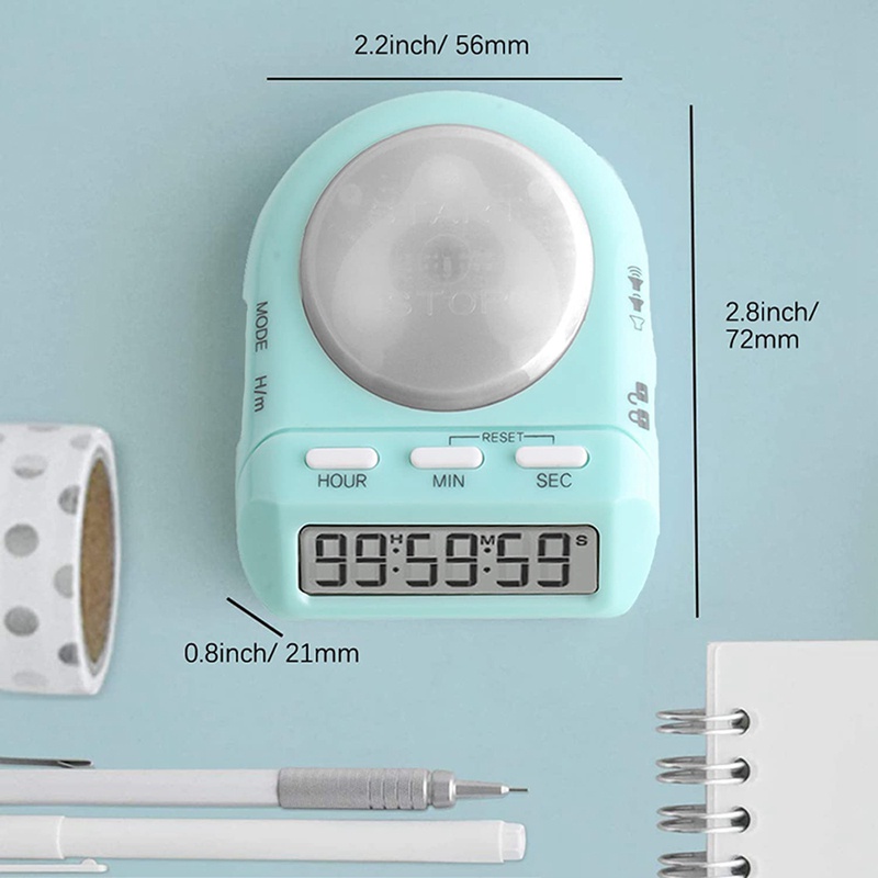 Đồng Hồ Hẹn Giờ Kỹ Thuật Số 100 Giờ Cho Bé Nấu Ăn 455° Màn Hình lcd Hiển Thị lcd & Bảo Mật Khóa An Ninhtime management
