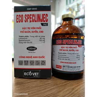 Linspec eco speclinjec linco tr_ị phổi, khớp, suyễn, ccrd, crd...phân xanh trắng, bại huyế_t ngan vịt