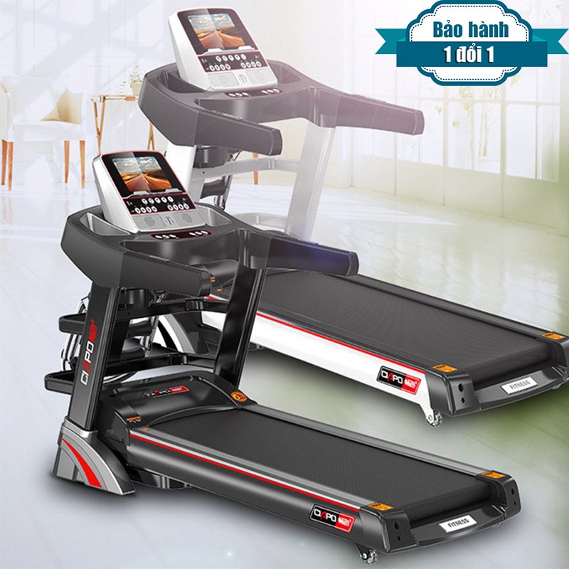 Máy Chạy Bộ Đa Năng CIAPO A4 Cao Cấp Màn Hình 5.5inh, Máy Chạy Bộ Gấp Gọn Tại Nhà Chế Độ Leo Dốc