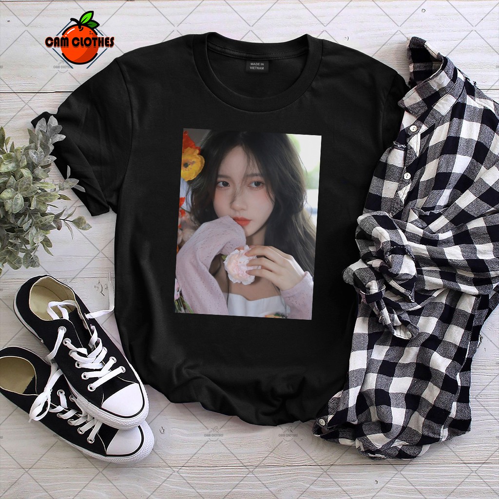 Áo thun xịn sò Áo thun Nam Nữ Custom Ảnh Theo ý khách hàng cổ tròn tay ngắn co giãn mát mẻ Cam Clothes độc đẹp giá rẻ