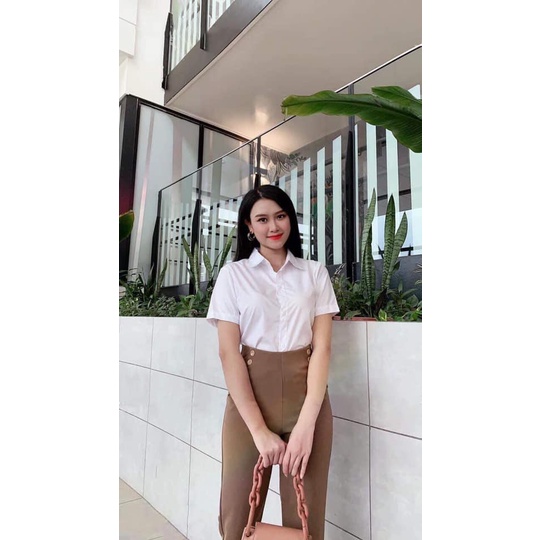 QUẦN BAGGY NỮ CẠP CAO 4 CÚC
