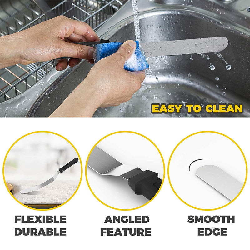 Dao phết bơ/chà láng bánh kem ANAEAT bằng thép không gỉ tiện dụng