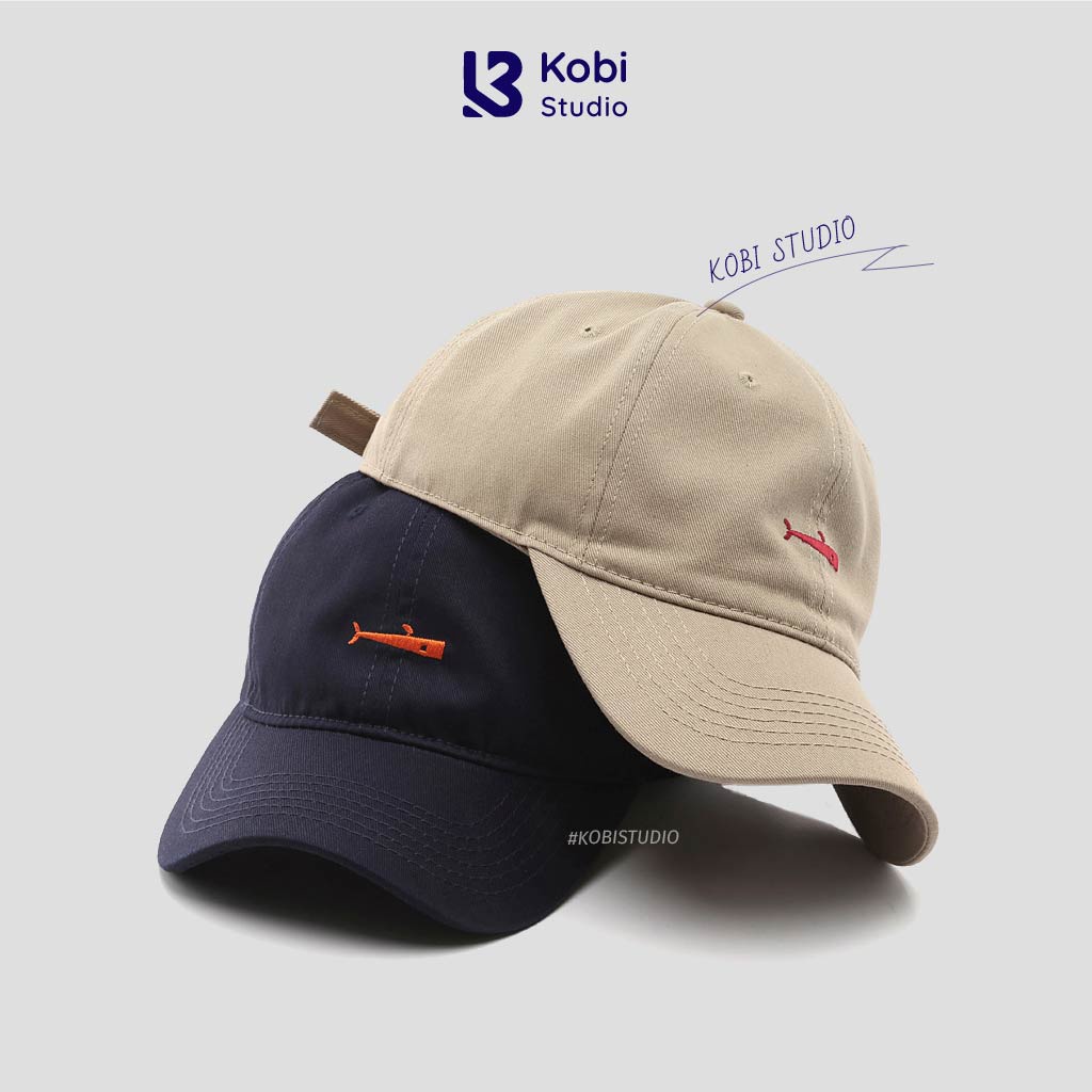 Mũ Lưỡi Trai Nam KOBI Hàng Hiệu, Nón Kết Nam Nữ Hàn Quốc thiết kế thể thao cá tính họa tiết cá heo