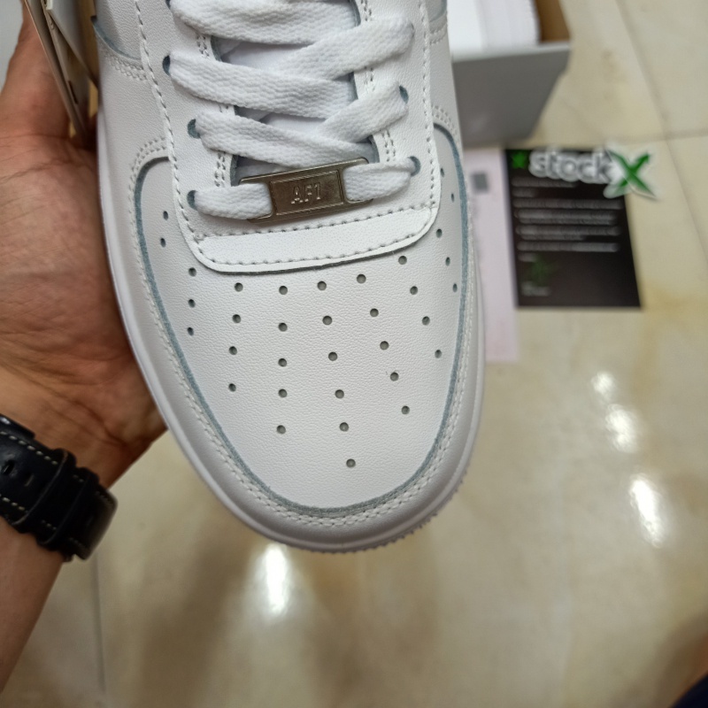 Giày Thể Thao Air Force 1 Trắng Lót Xám Cao Cấp