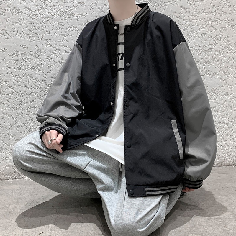 Áo Khoác Bóng Chày Form Rộng Thời Trang Cho Nam