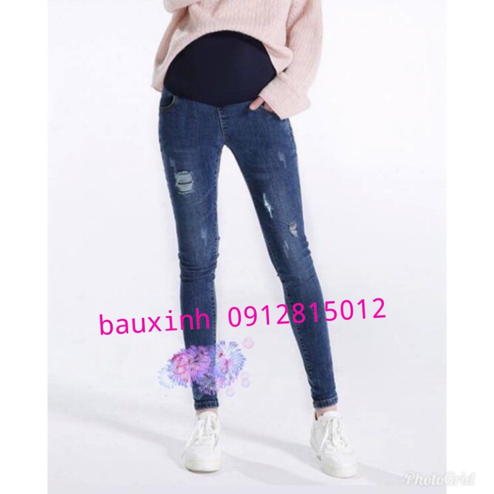 Quần jean bầu💕chất jean xịn❤️Quần Bầu Công Sở hàng đẹp - Tổng kho váy bầu - HT-KidsMomy Cam Kế