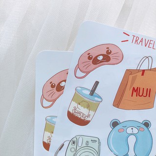Bullet journal sticker - Du lịch 1