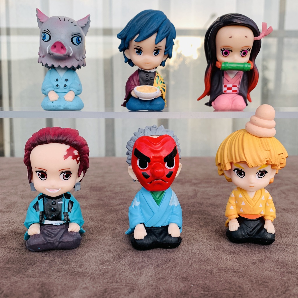 Mô Hình Thanh Gươm Diệt Quỷ - Tanjirou, Nezuko, Zenitsu, Inosuke, Giyuu, Kyoujurou, Urokodaki Sakonji