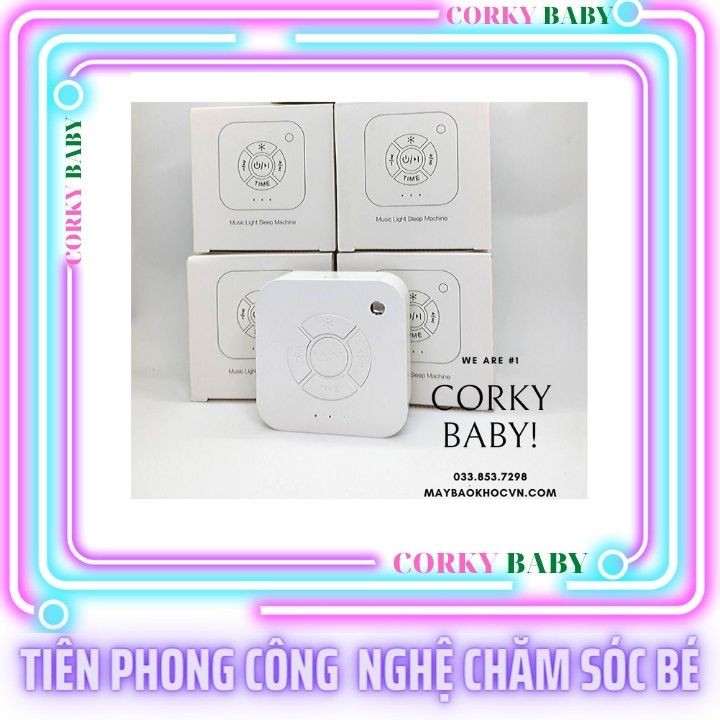 Máy tạo tiếng ồn trắng ru bé ngủ - White noise Corky baby Wn01