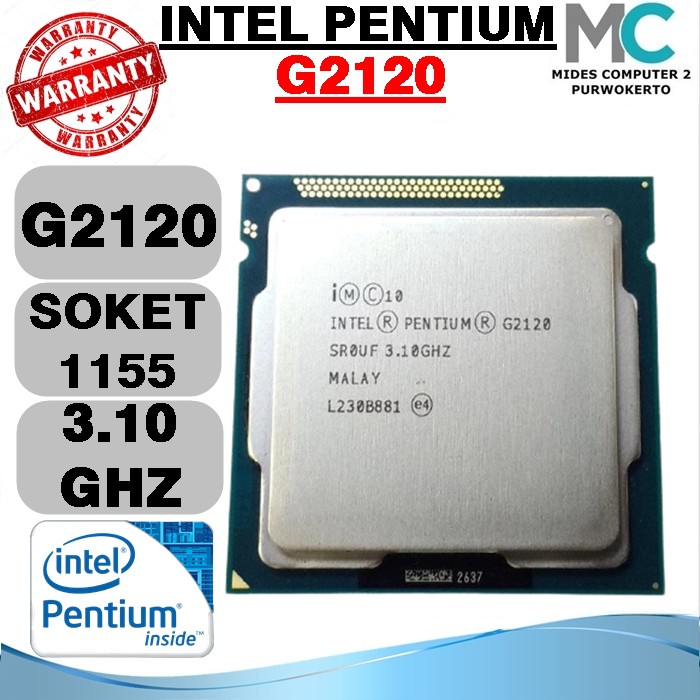 INTEL Linh kiện điện tử Lga 1155 G2120 3.10 GHz chuyên dụng