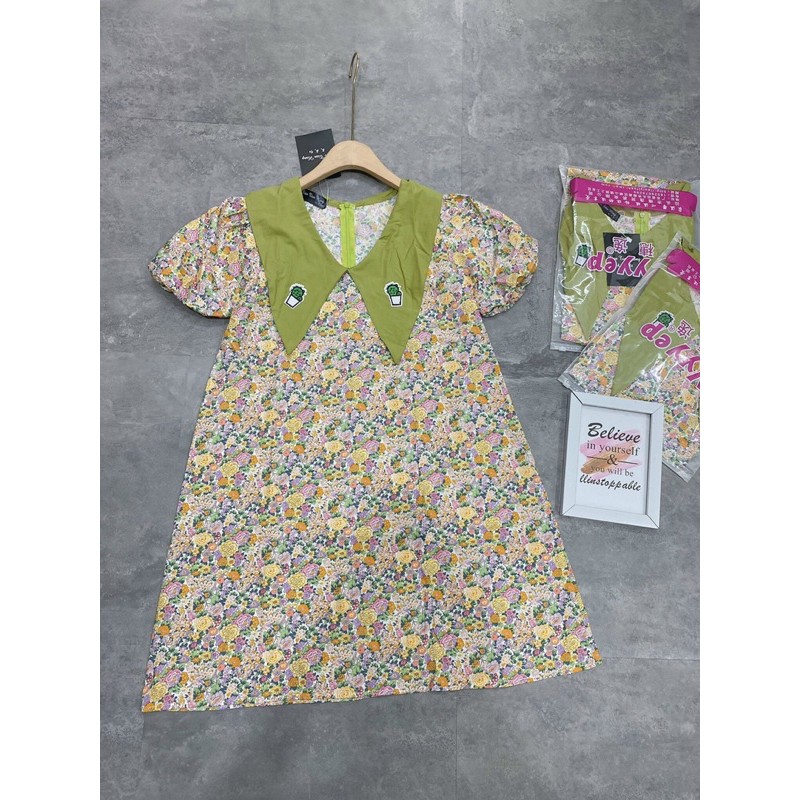 [Siêu Hot] Váy Hoa Dáng Suông Tay Phồng , Đầm Dáng Suông Tay Cộc Siêu Xinh Có Ảnh Thật Kèm Video | BigBuy360 - bigbuy360.vn